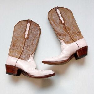 Black Jack Cowboy Boots Cowgirl Pink Vintage Western Country
